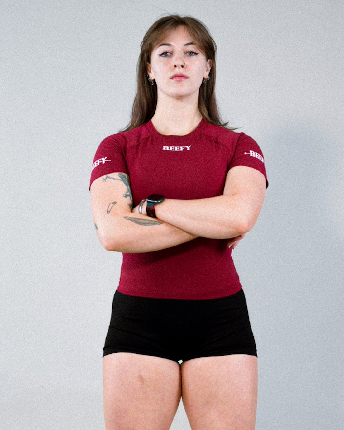 Core Competition Crop - Brick by Brick Red