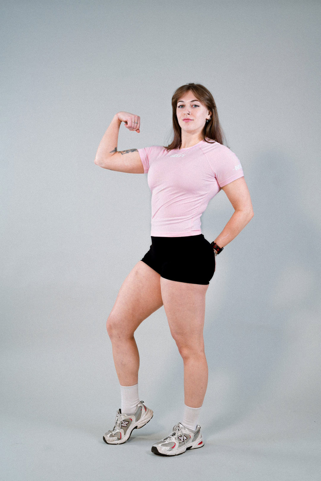 Powerlifting Competition Crop - DESSERT Pink