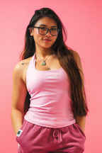 DESSERT Strawberries & Cream Halter Top