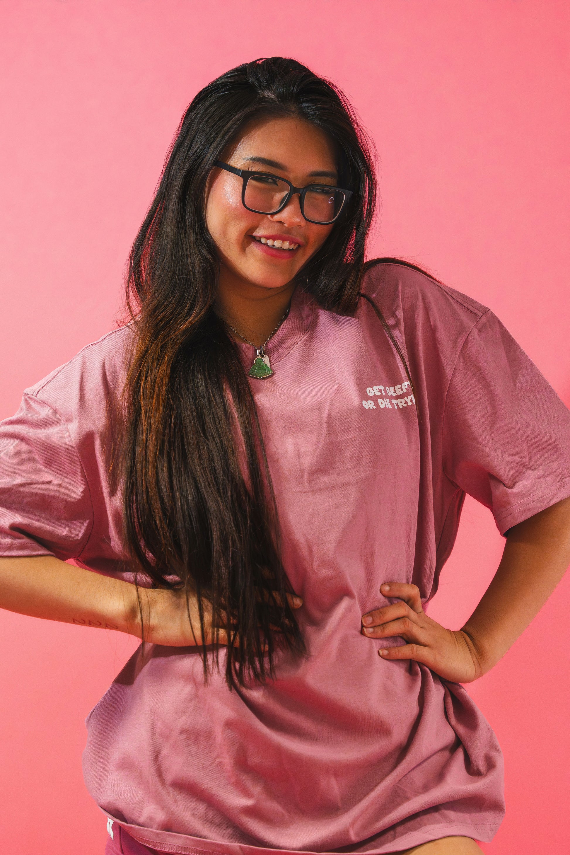 DESSERT Raspberry Ripple Oversized T-Shirt