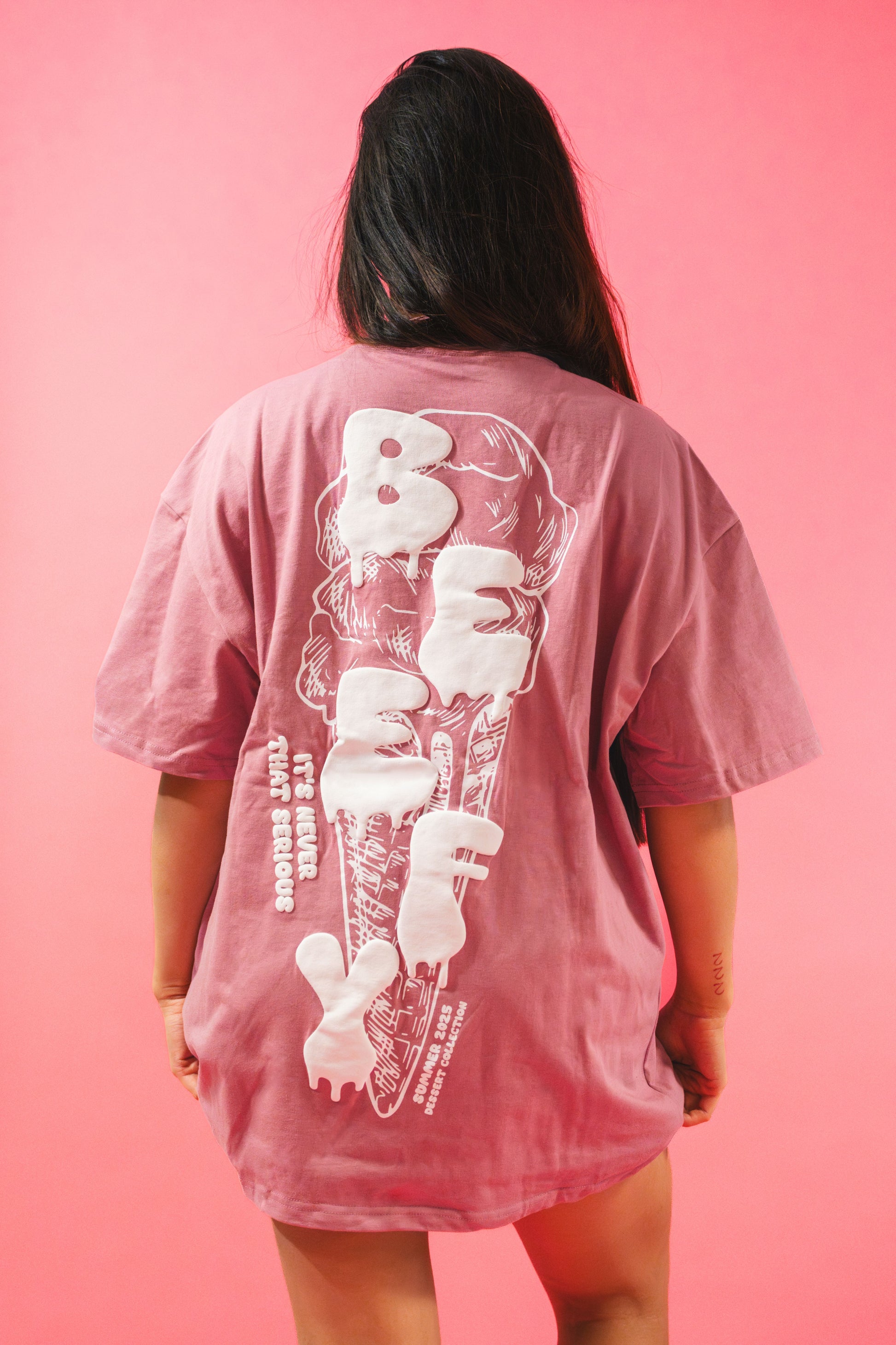 DESSERT Raspberry Ripple Oversized T-Shirt