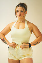 DESSERT Banana Cream Halter Top