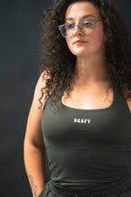 DESSERT Licorice Halter Top