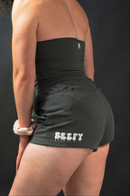 DESSERT Booty Shorts - Black Sesame
