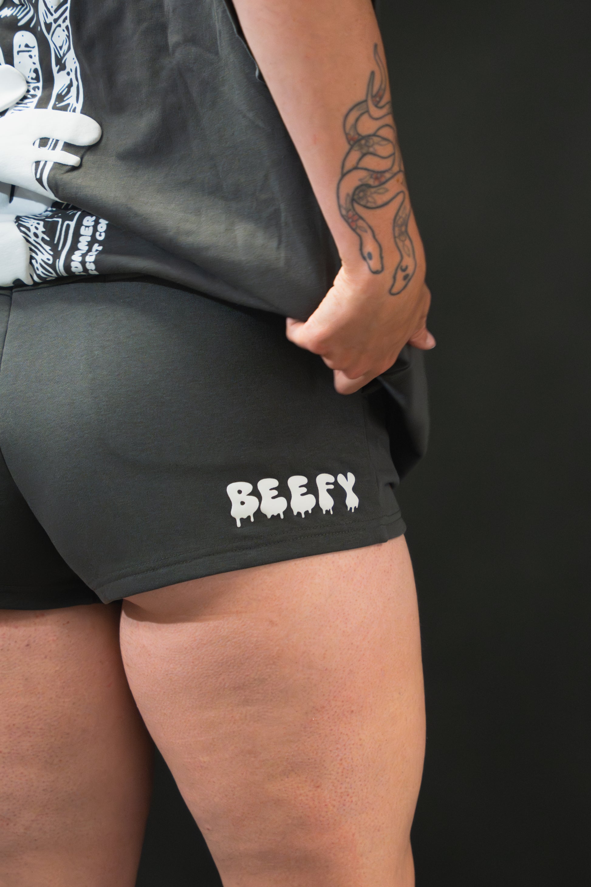 DESSERT Black Sesame Booty Shorts