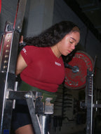 Core Competition Crop - Brick by Brick Red