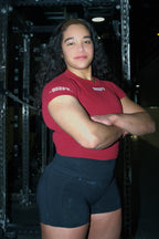 Core Competition Crop - Brick by Brick Red