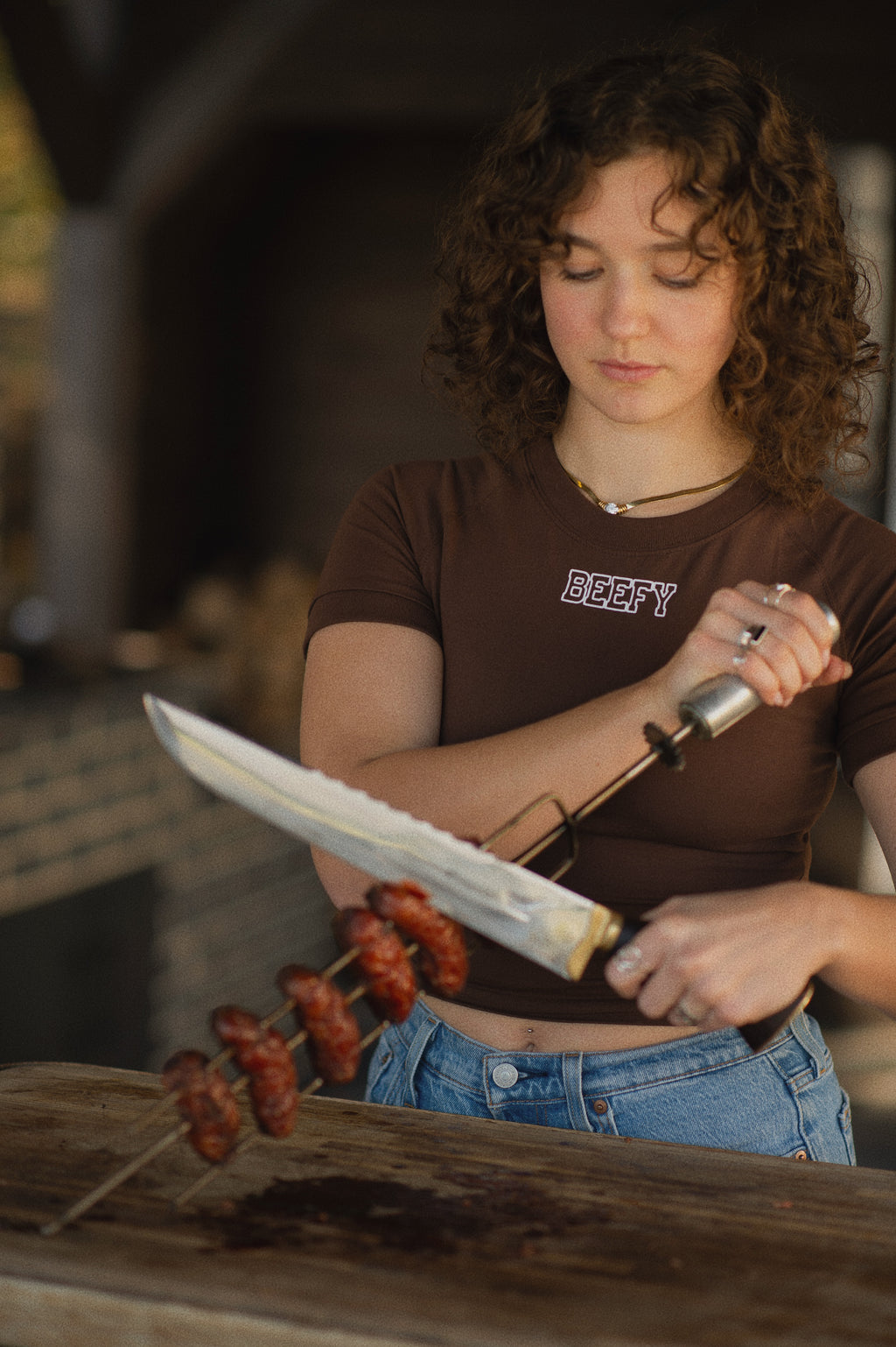 BBQ Brown Medium Rare Top