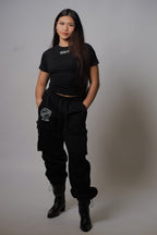 BBQ Black Cargo Sweats