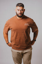 BBQ Brown Oversized Tee