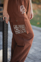 BBQ Brown Cargo Sweats