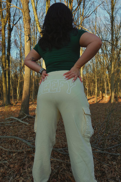 420 Cream Cargo Sweats